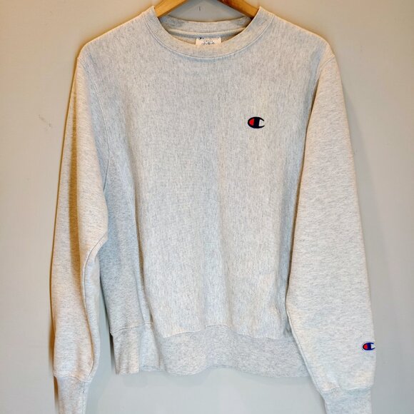 Champion Crewneck Gray Reverse Weave Sweatshirt Small - Picture 3 of 7